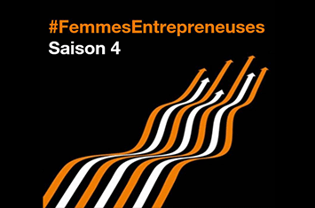 Affiche d'Orange femme entrepreneures